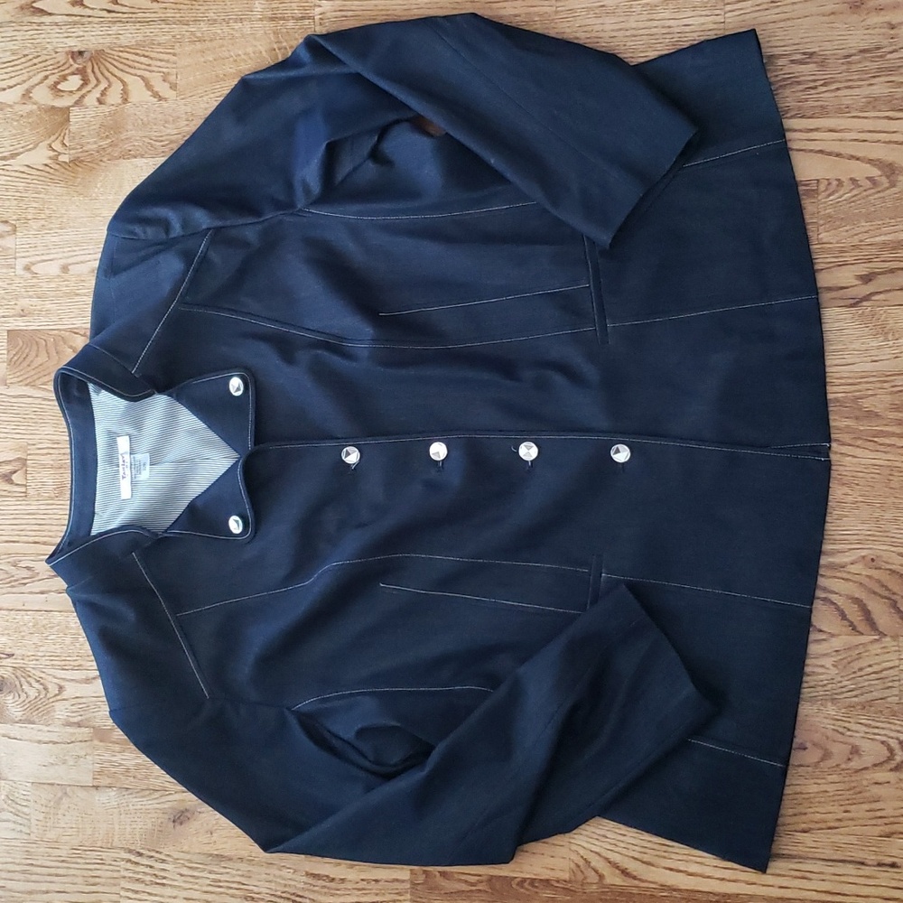 (22W) TanJay Nautical Sailor Industrial Formal Military Office Padded Shoulders